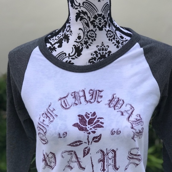 VANS T-shirt Long Sleeve Cali Grew Raglan White W - Picture 3 of 6